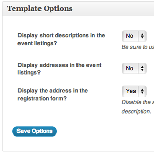 WordPress Event Registration Page