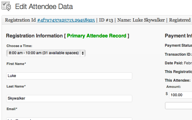 Event Attendee Profiles